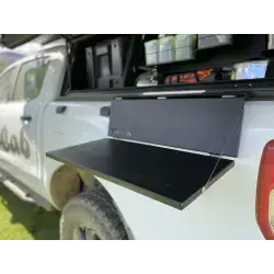 Tablette latérale pliable noir sur hardtop Alu-Cab